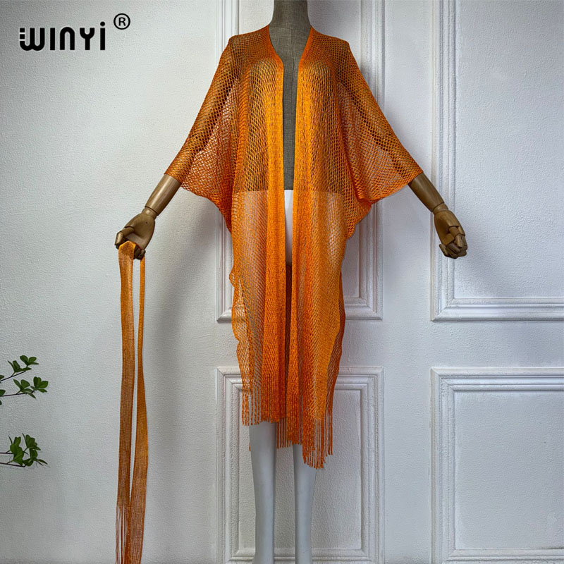 WINYI hollow beach kimono sexy - Cover Up Kaftan ulasan dan harga