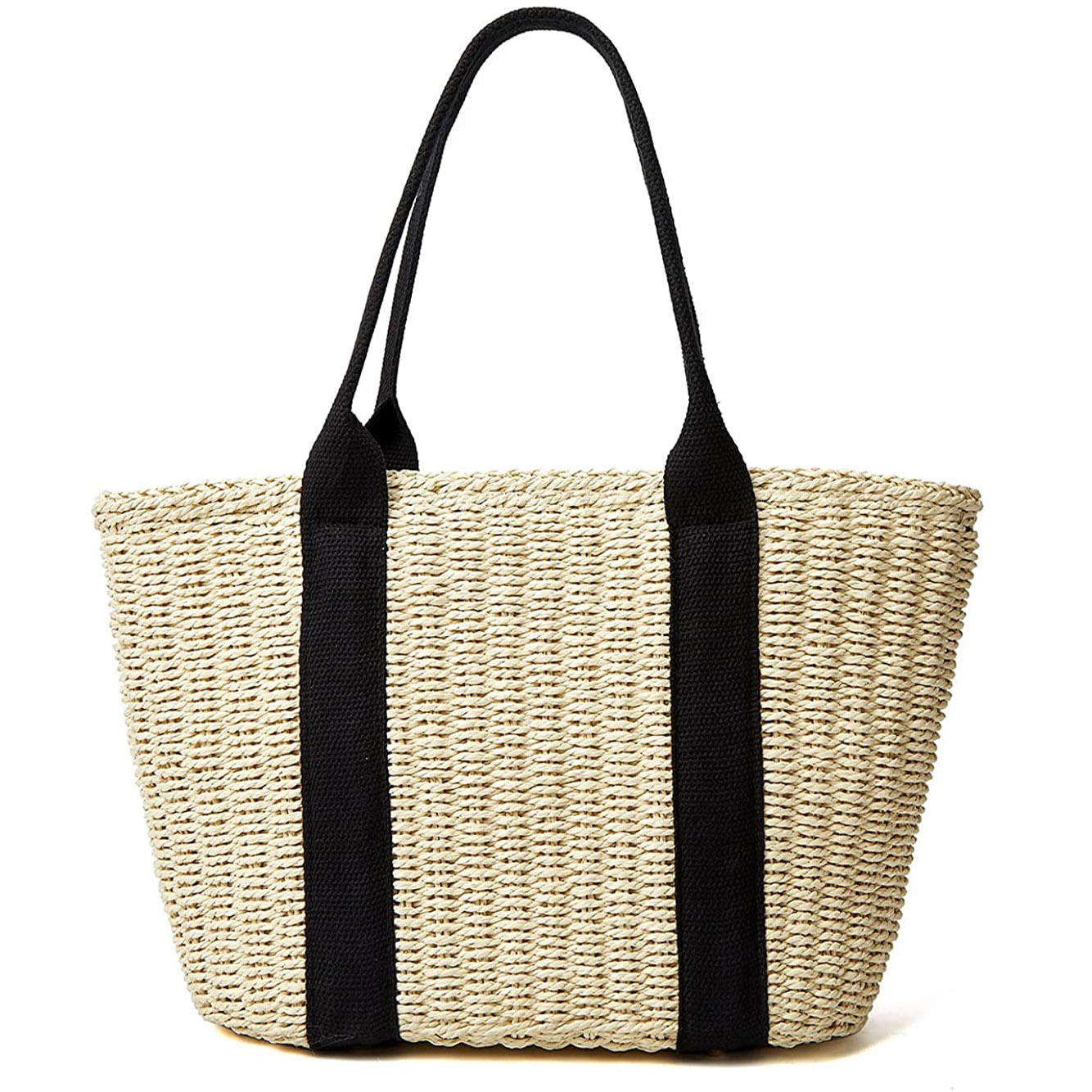 Trendy Straw Women Tote Bag Lu - Crochet Bag Raffia ulasan dan harga