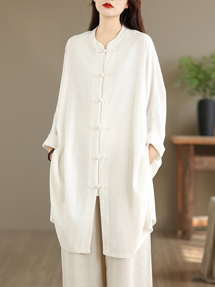 Women's Cotton Linen Shirt Wid - Linen Pant Wide ulasan dan harga