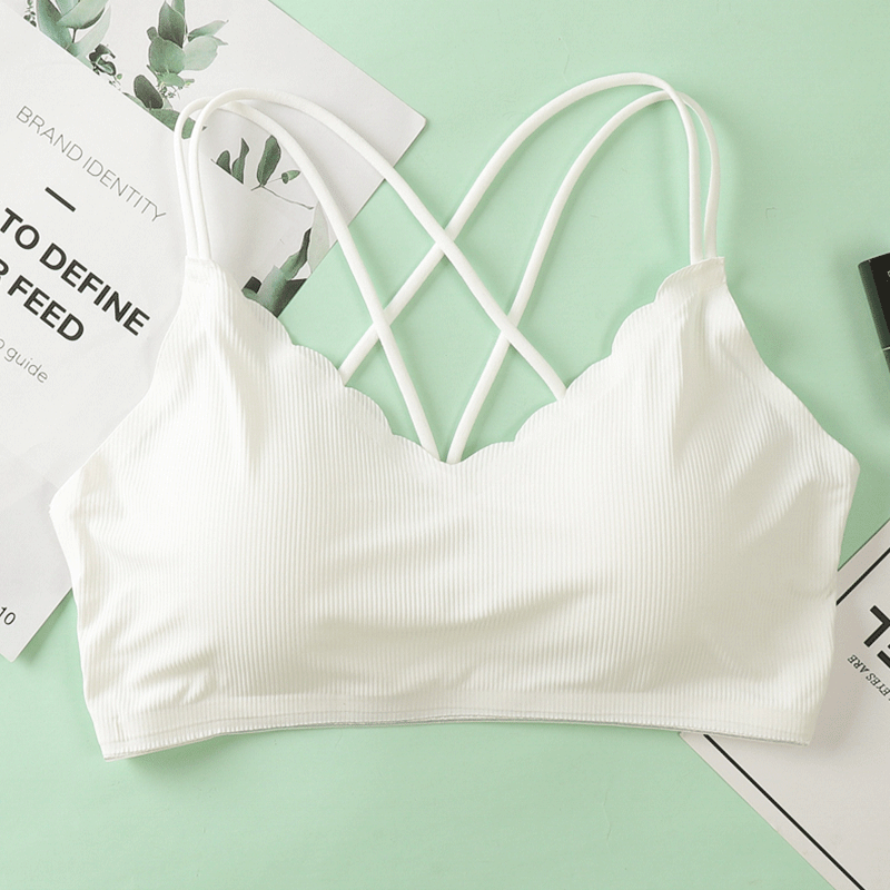 3D Sexy Lingerie Seamless Spor - Bralette Triangle Set ulasan dan harga