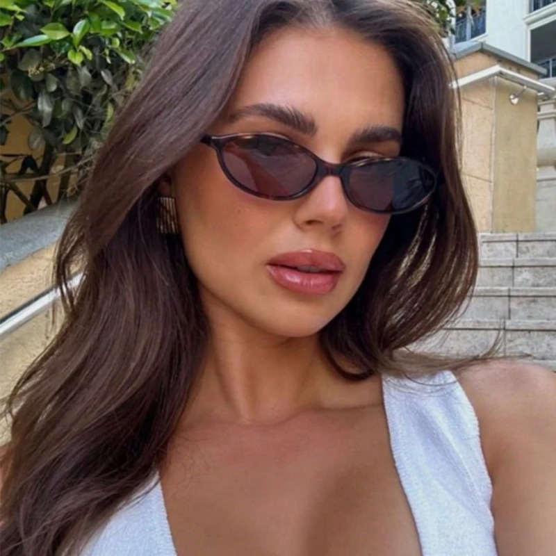 Retro Oval Frame Sunglasses Fa - Sunglasses Cat Eye ulasan dan harga