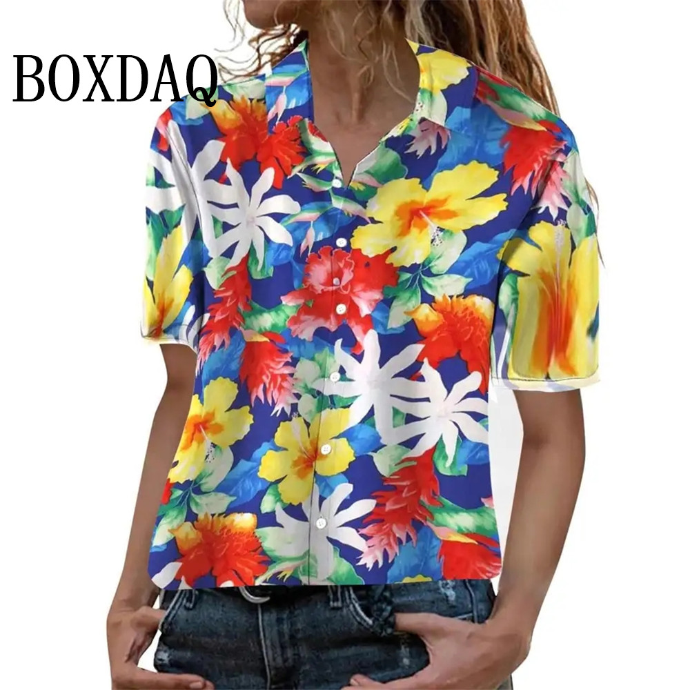 Summer Fashion Women's Blouse  - Romper Floral Print ulasan dan harga