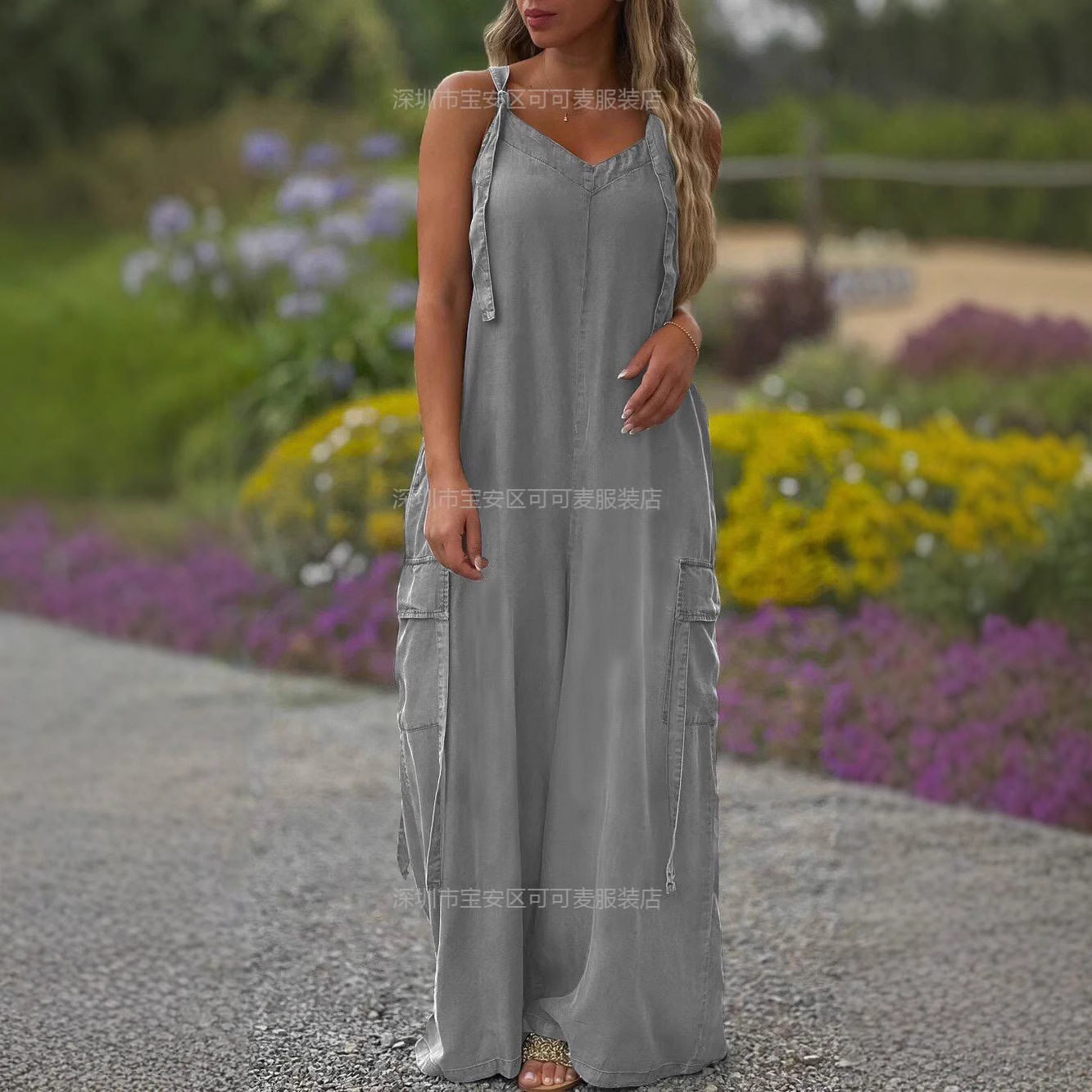 Loose Summer Jumpsuit Casual L - Jumpsuit Linen Relaxed ulasan dan harga