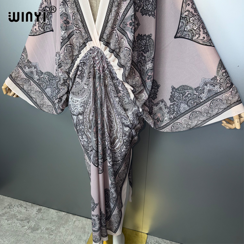 WINYI V-neck Sexy Dress Arabic - Cover Up Kaftan ulasan dan harga