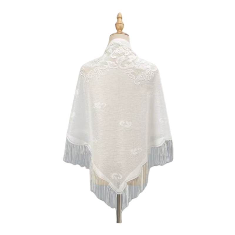 Floral Lace Shawl Wrap Women E - Kimono Sheer Floral ulasan dan harga