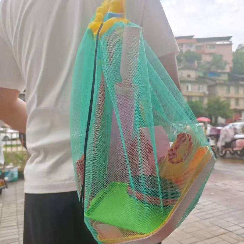 Large Capacity Portable Mesh B - Tote Bag Beach ulasan dan harga
