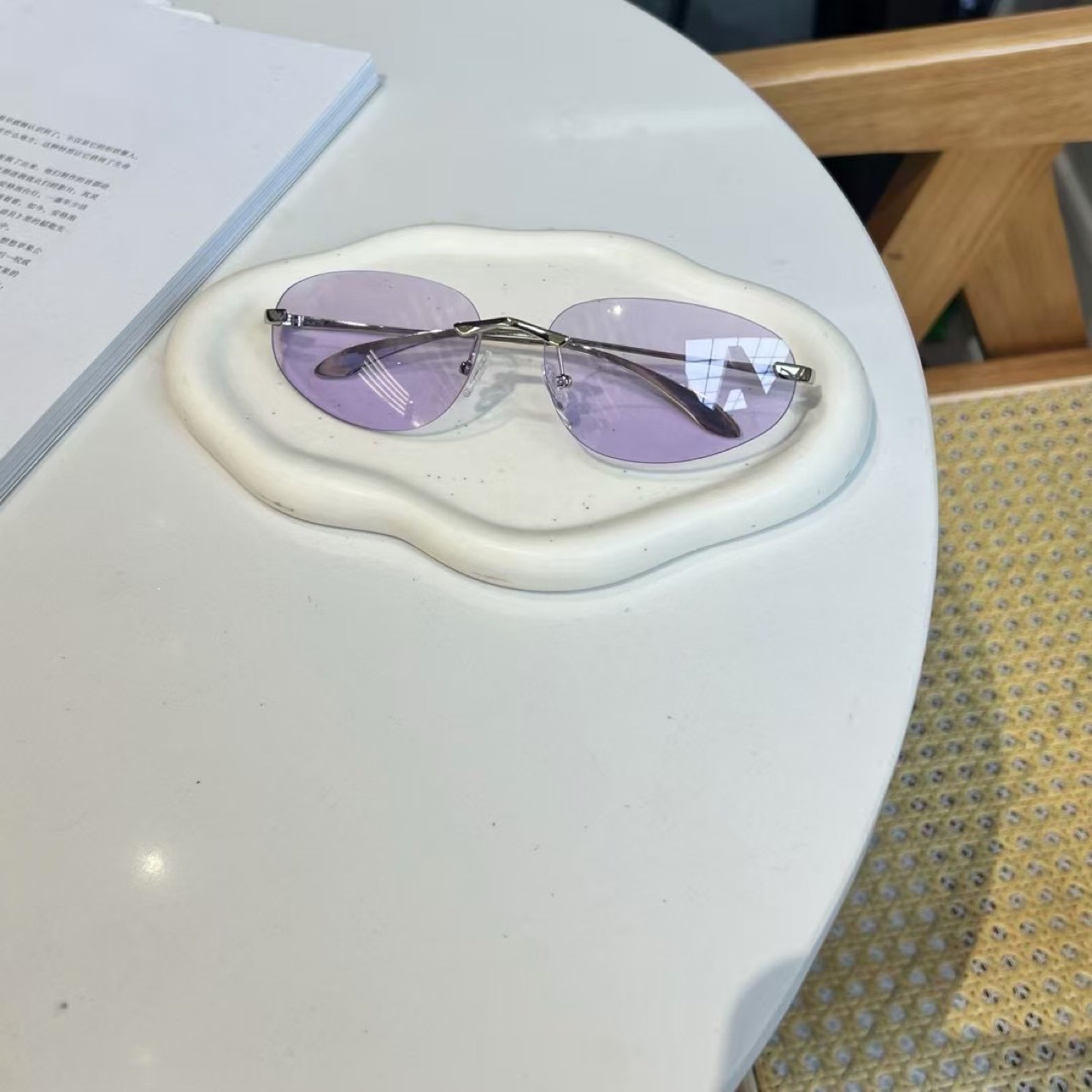 UV400 Rimless Shades, Cat Eye  - Sunglasses Cat Eye ulasan dan harga