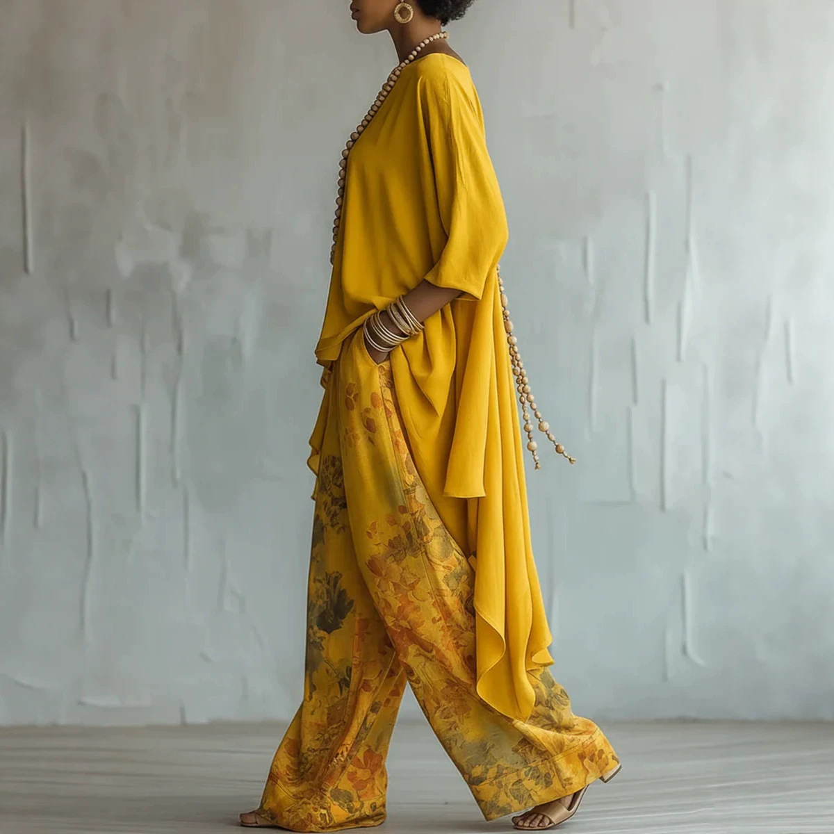 Women's 2-Piece Linen Outfit S - Linen Pant Wide ulasan dan harga
