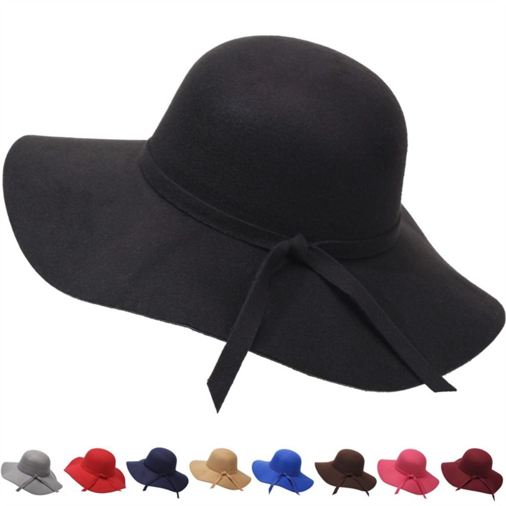 Vintage Style Bucket Hat Folda - Hat Floppy Wide ulasan dan harga