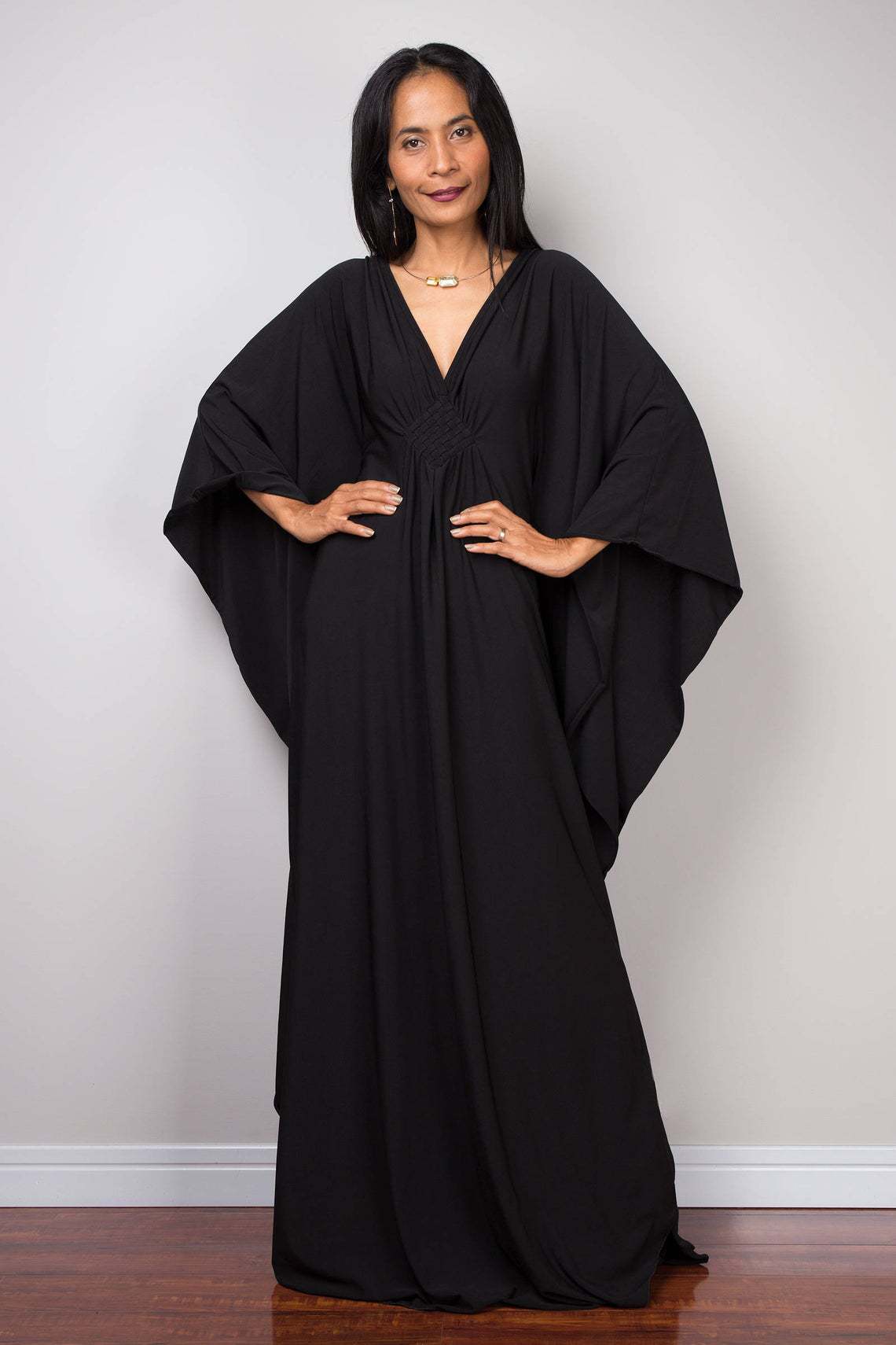 Women Solid Color Cover Up V N - Cover Up Kaftan ulasan dan harga
