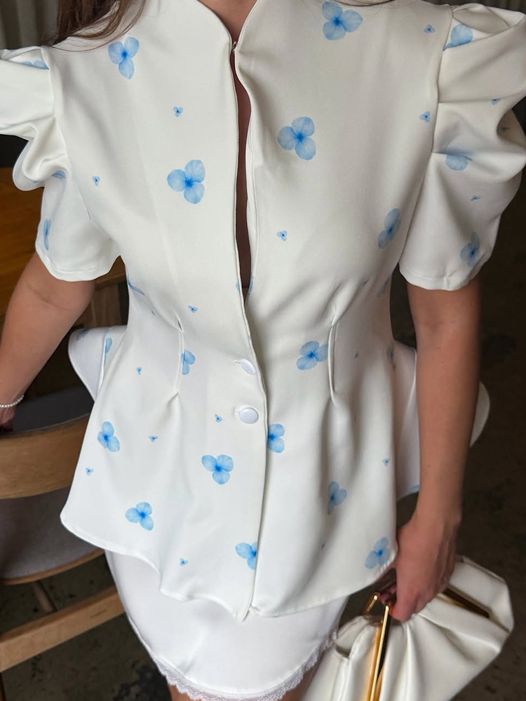 Elegant Satin Floral Print Wom - Romper Floral Print ulasan dan harga