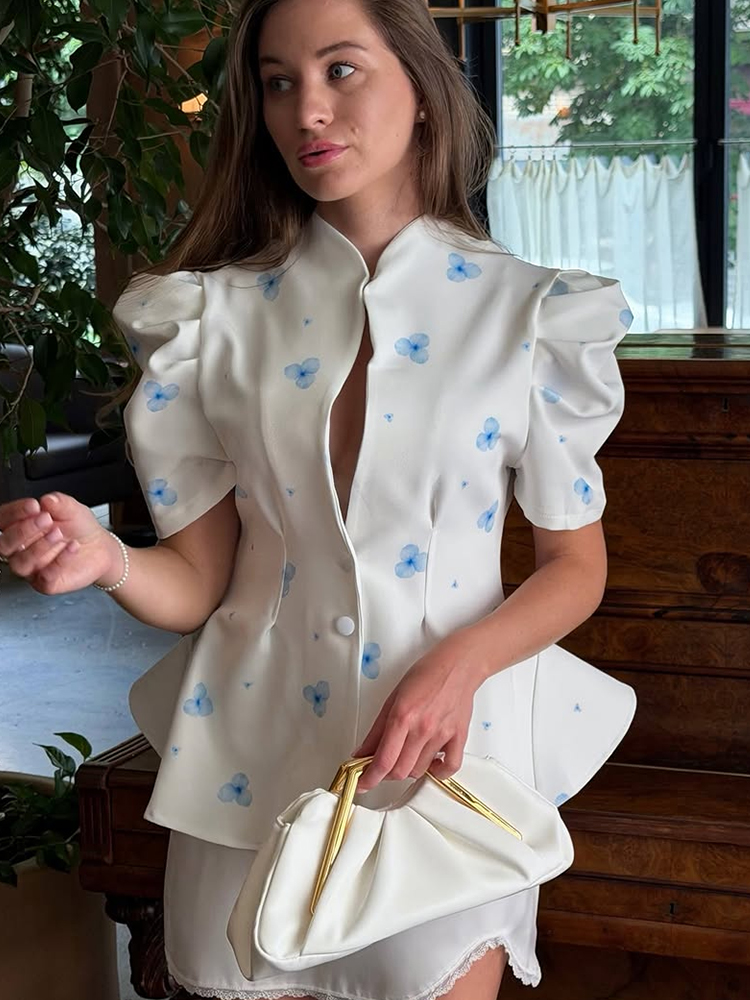 Elegant Satin Floral Print Wom - Romper Floral Print ulasan dan harga