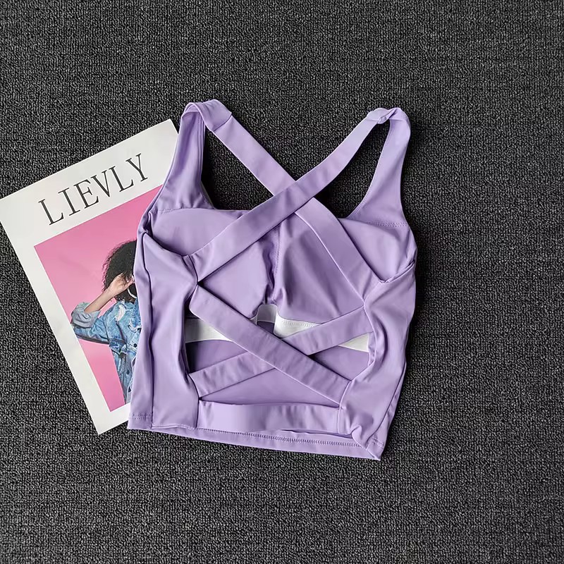 Women Sports Bra Top Push Up F - Bralette Triangle Set ulasan dan harga