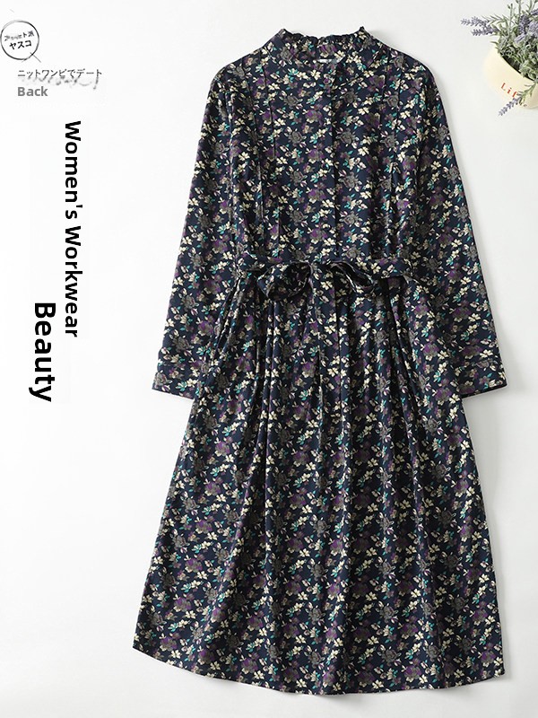 Elegant Floral Print A-Line Dr - Midi Skirt Floral ulasan dan harga