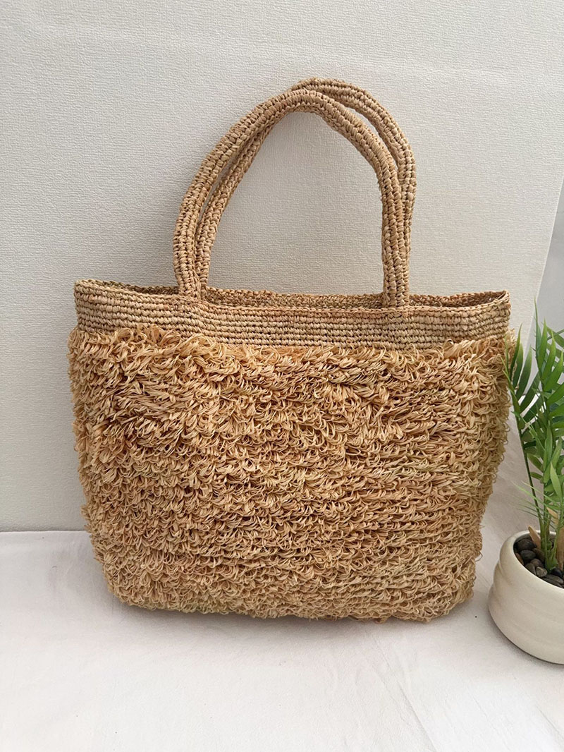 Luxury Raffia Straw Bag Bohemi - Crochet Bag Raffia ulasan dan harga