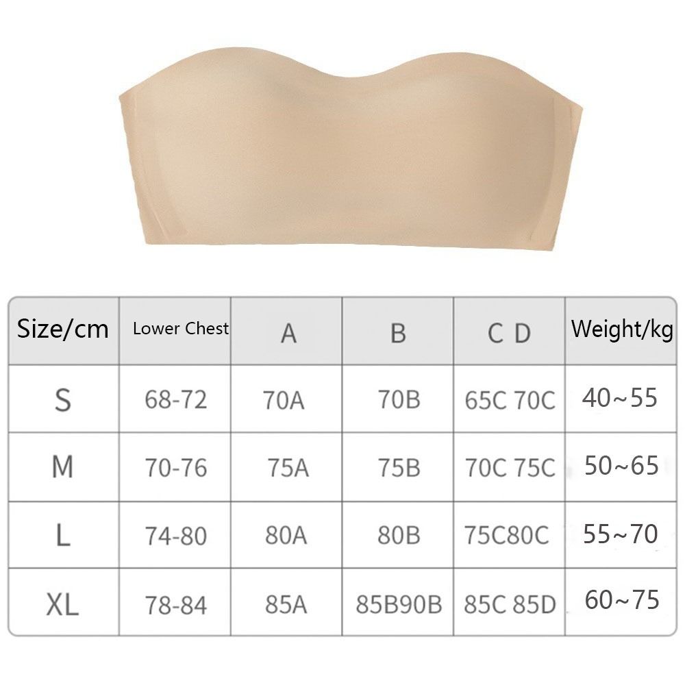 Solid Color Strapless Wrapped  - Bralette Triangle Set ulasan dan harga