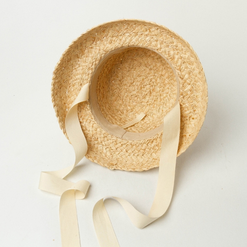 Handwoven Kids Straw  Cap Girl - Hat Floppy Wide ulasan dan harga