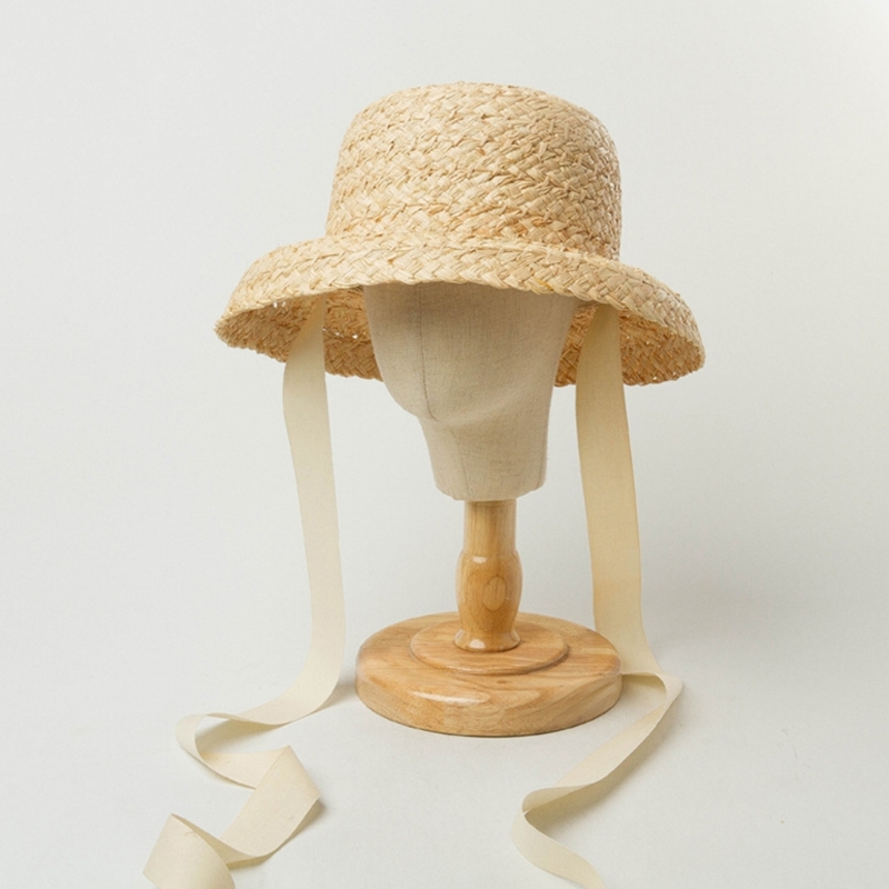 Handwoven Kids Straw  Cap Girl - Hat Floppy Wide ulasan dan harga