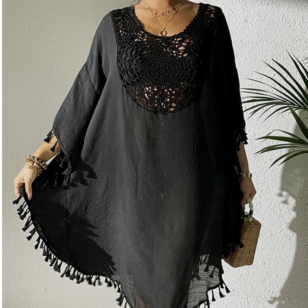 Square Neck Summer Sunscreen S - Cover Up Kaftan ulasan dan harga