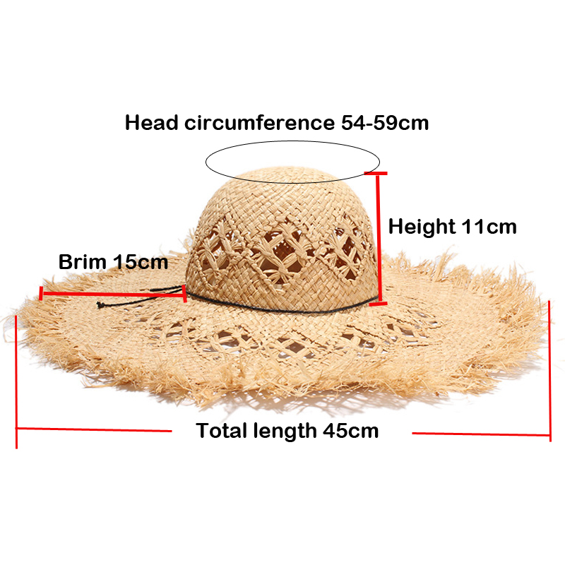 New Women Summer Natural Raffi - Hat Floppy Wide ulasan dan harga