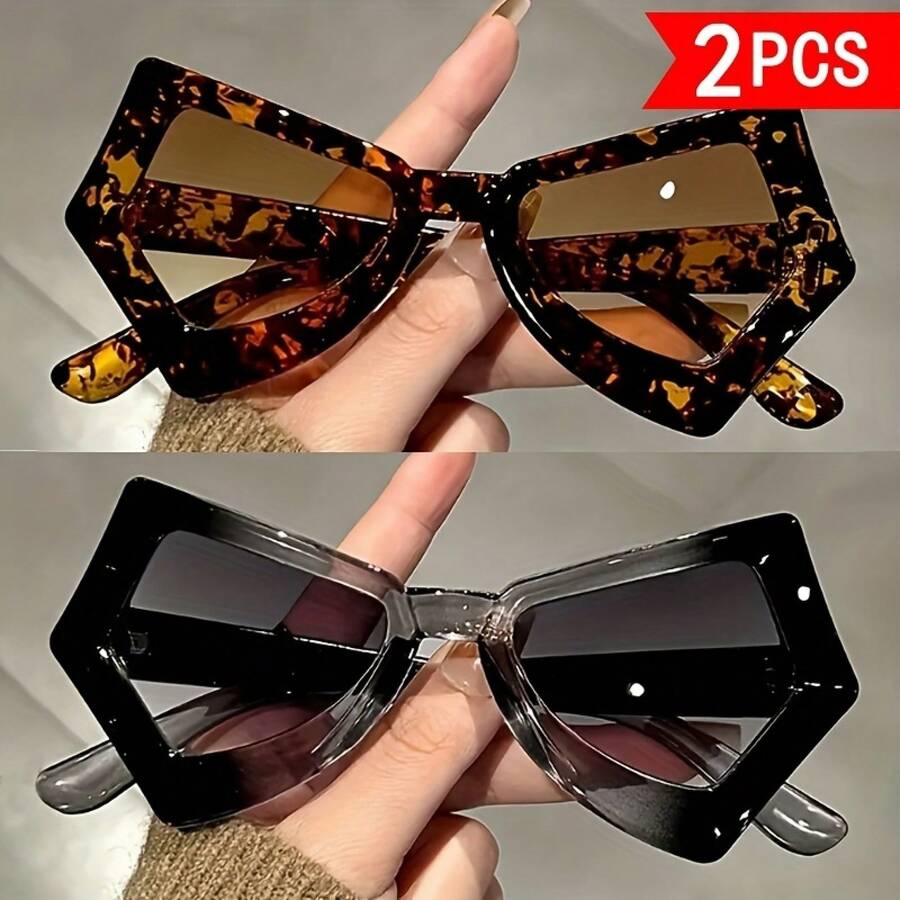 Two-Piece Set Style, Irregular - Sunglasses Cat Eye ulasan dan harga
