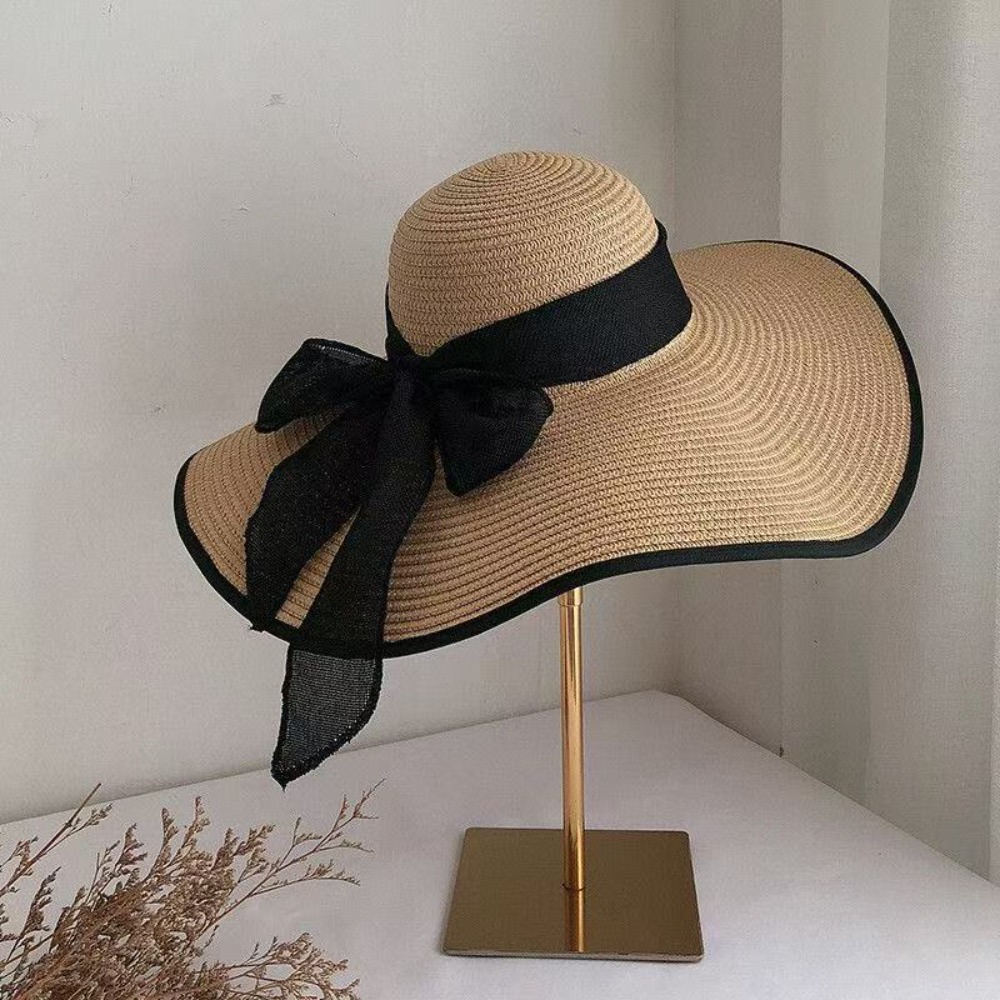 Women Summer Wide Brim Straw H - Hat Floppy Wide ulasan dan harga