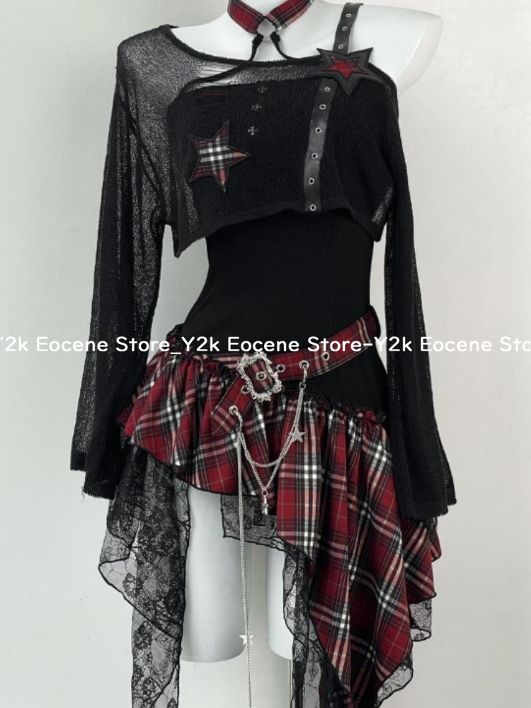 2000s Y2K Spicy Girl Design Ir - Cover Up Kaftan ulasan dan harga