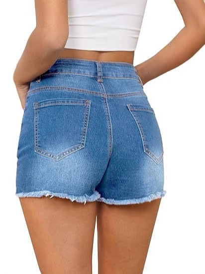 Casual Vintage Denim Shorts Hi - Shorts Denim Frayed ulasan dan harga