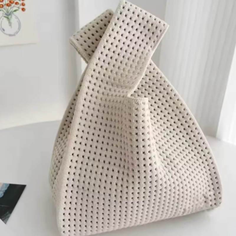 Women Beach Bag Hollow Knit Kn - Tote Bag Beach ulasan dan harga