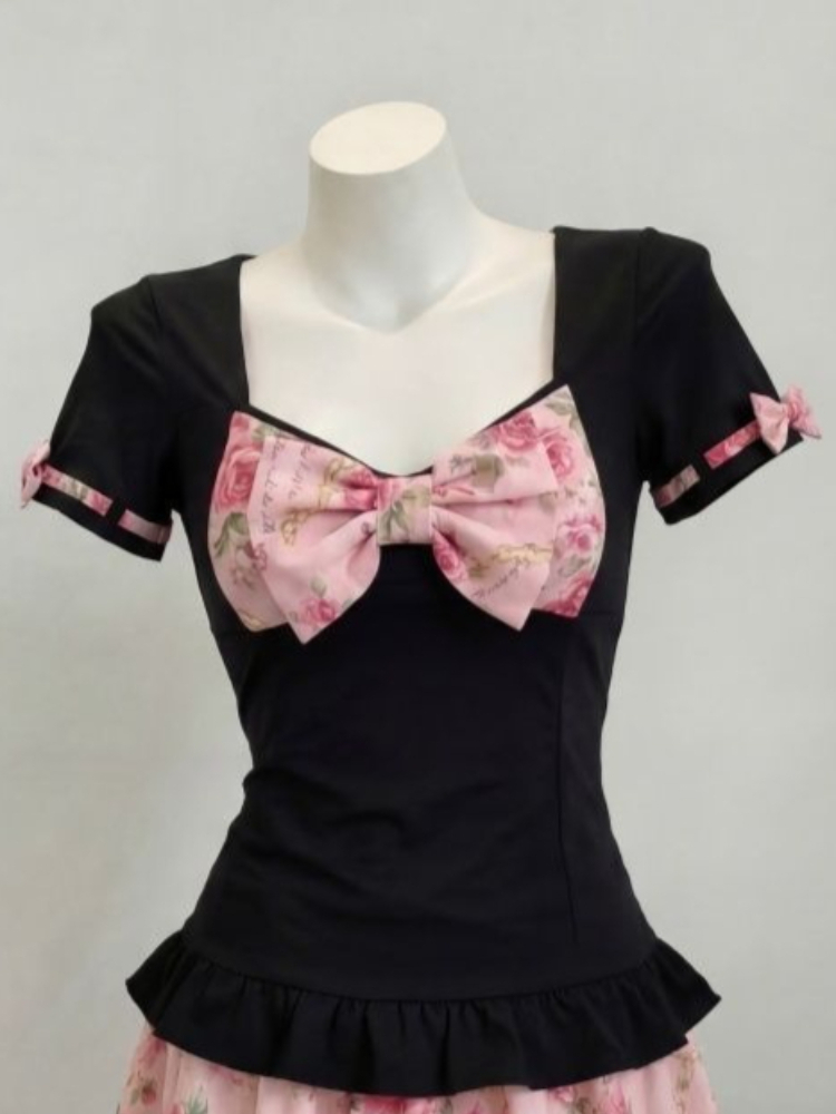Women's Sweet Floral Print Two - Romper Floral Print ulasan dan harga