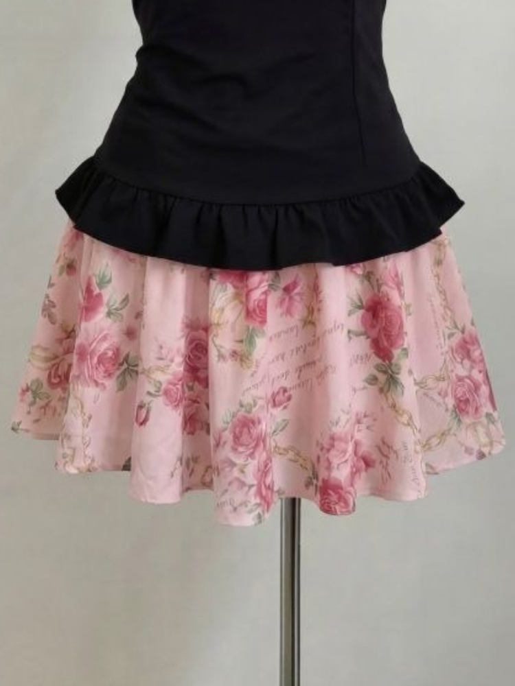 Women's Sweet Floral Print Two - Romper Floral Print ulasan dan harga