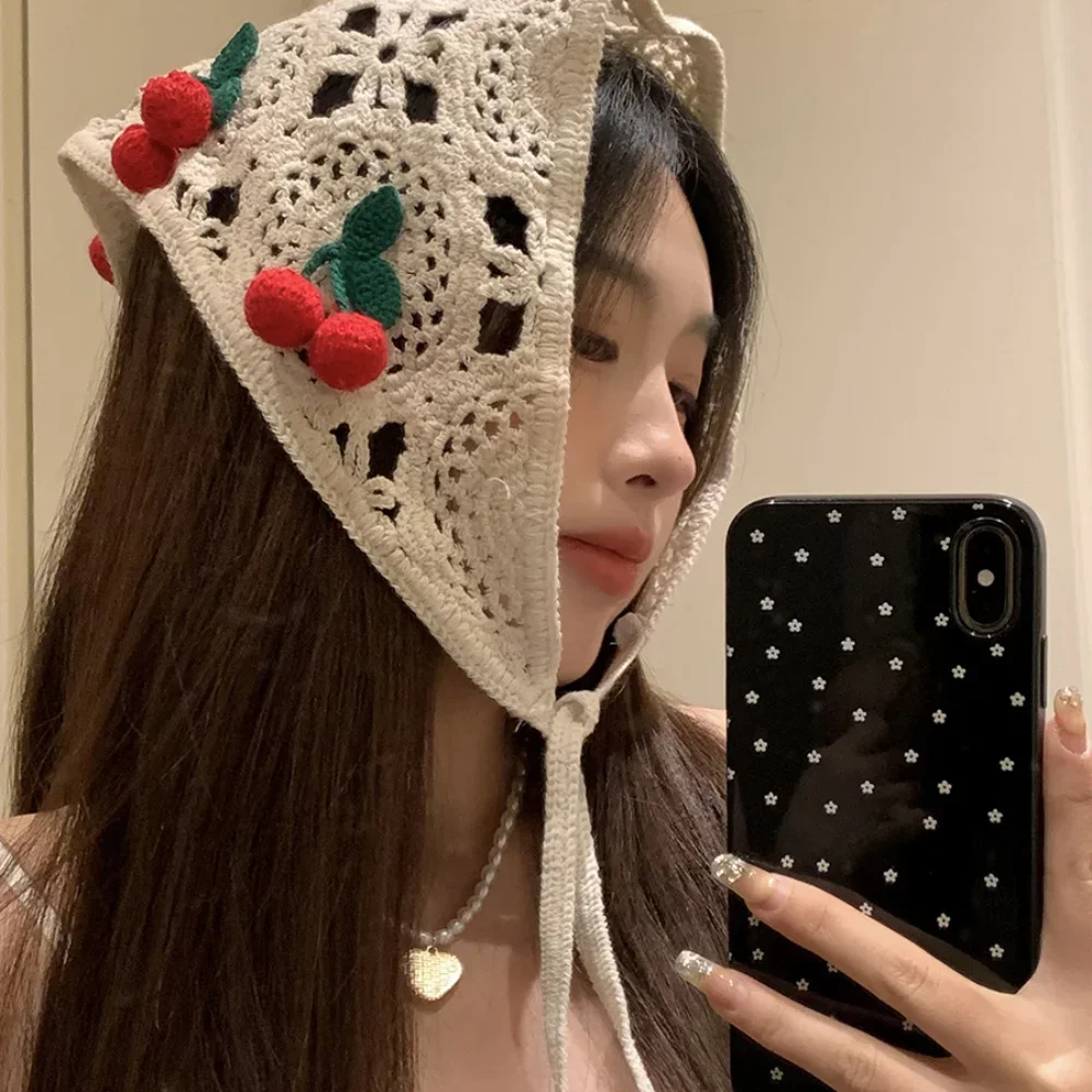 Sweet French Pastoral Style Tr - Headband Summer Knit ulasan dan harga