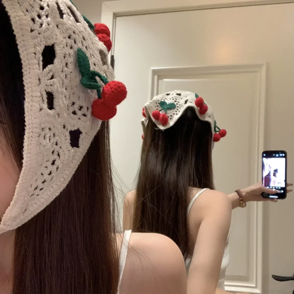 Sweet French Pastoral Style Tr - Headband Summer Knit ulasan dan harga