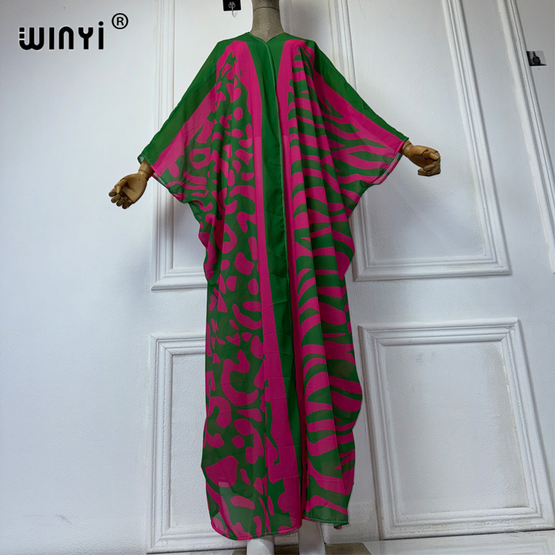 WINYI Africa Bohemia print Kim - Cover Up Kaftan ulasan dan harga