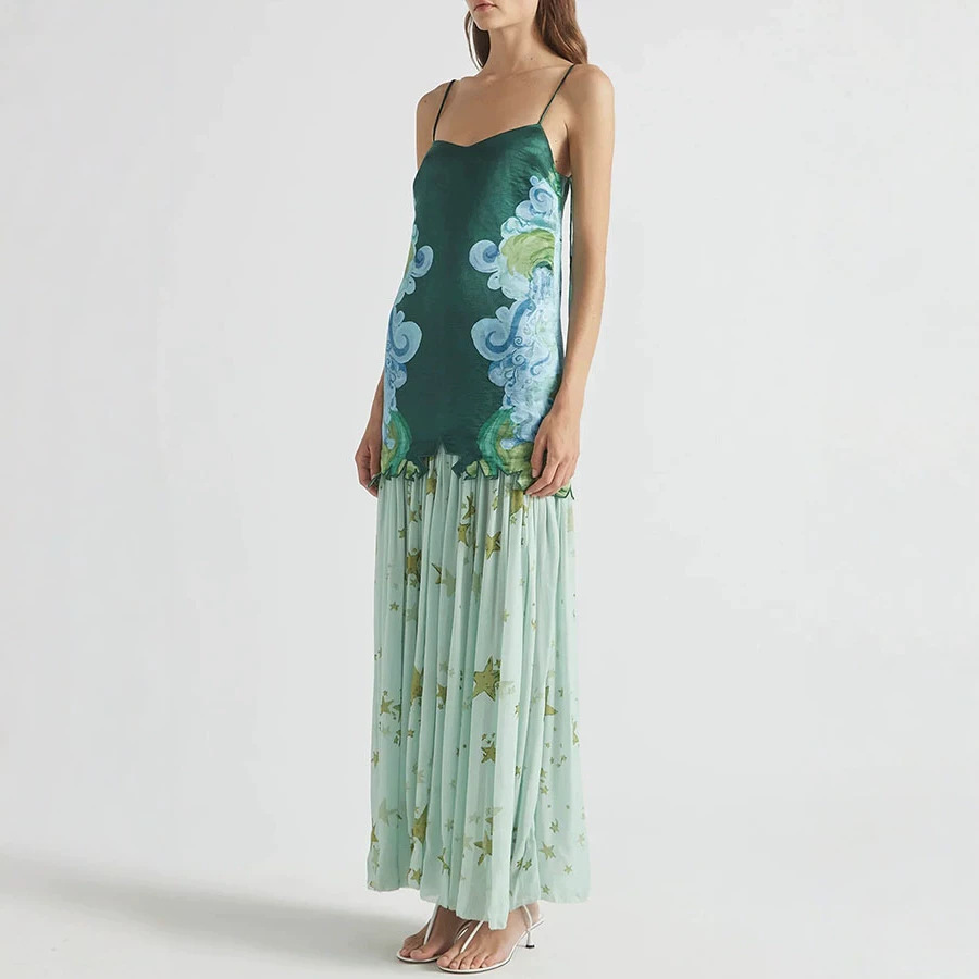 Shpmishal Women's 2 Piece Skir - Midi Skirt Floral ulasan dan harga