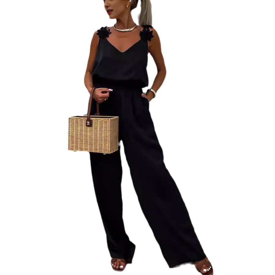 Casual Jumpsuit Strappy Sleeve - Jumpsuit Linen Relaxed ulasan dan harga