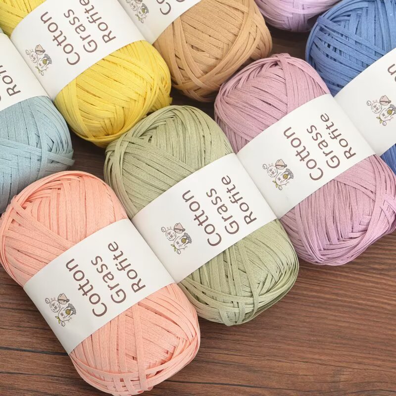New Multicolour Raffia Cotton  - Crochet Bag Raffia ulasan dan harga
