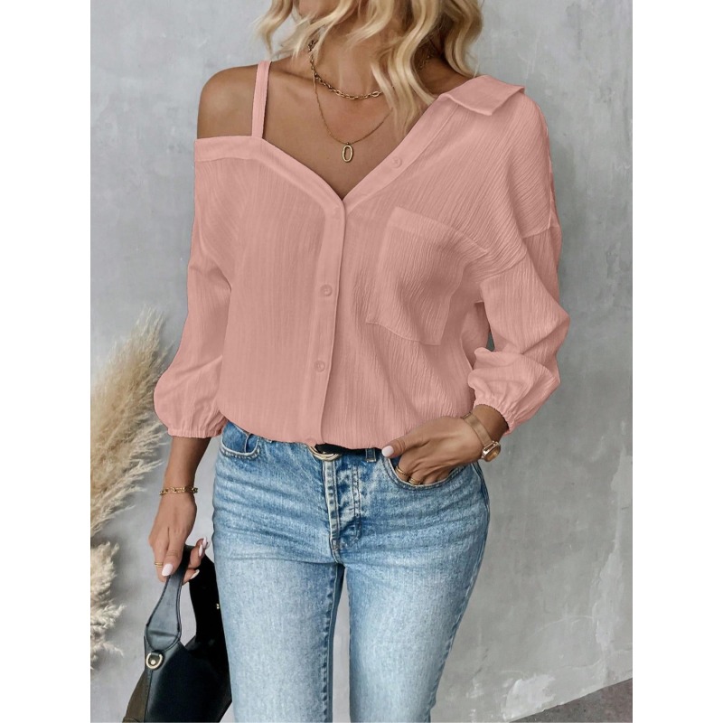 Plus Size1XL-5XL Women Blouses - Blouse Off Shoulder ulasan dan harga