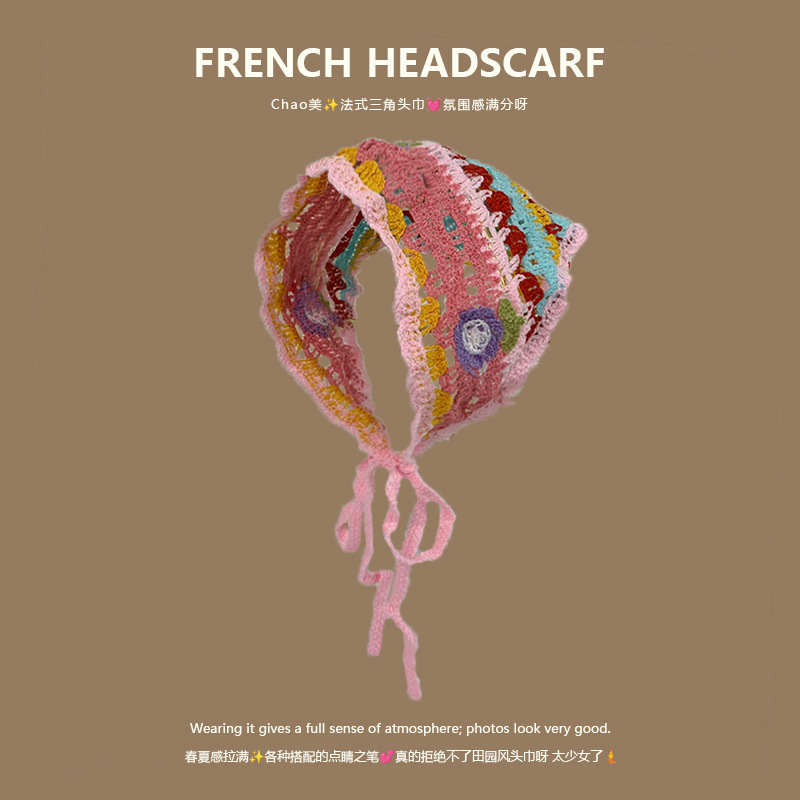 Knit Triangle Headband French  - Headband Summer Knit ulasan dan harga