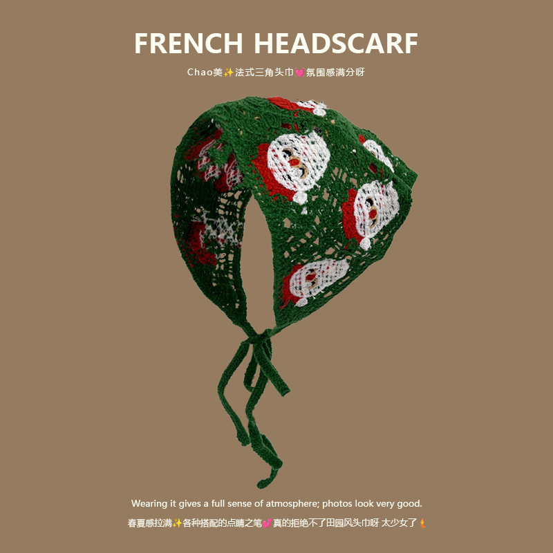 Knit Triangle Headband French  - Headband Summer Knit ulasan dan harga