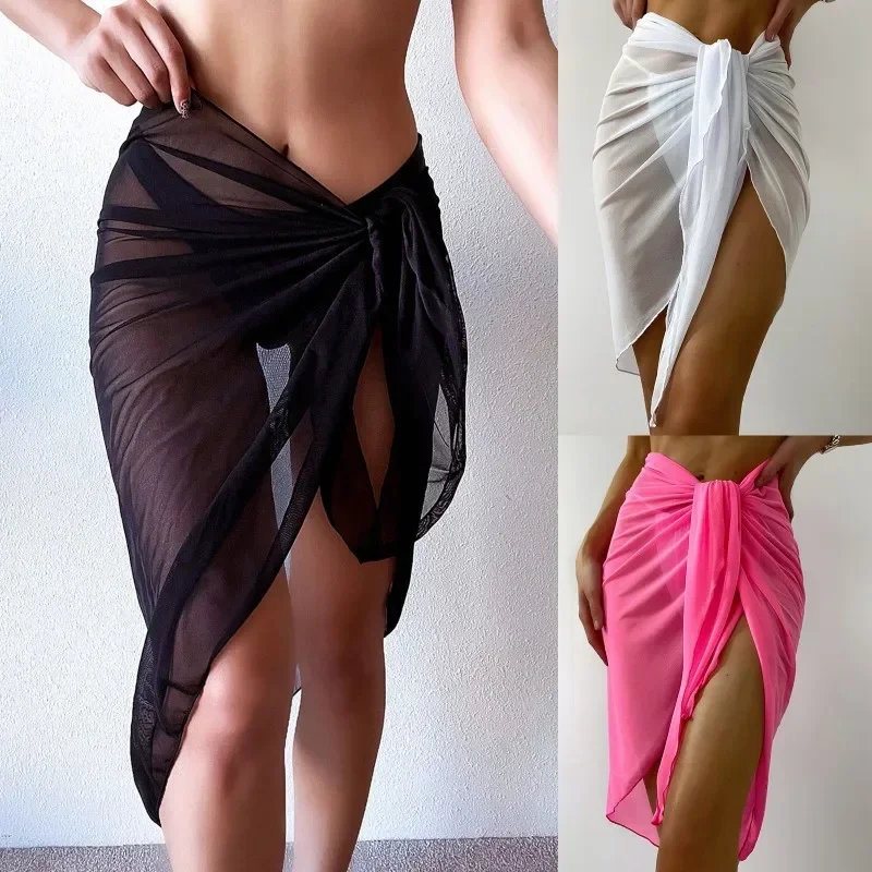 Summer Beach Dress Wrap Sheer  - Cover Up Kaftan ulasan dan harga