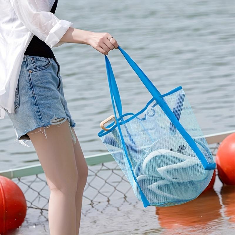 Multicolor Swimming Large Mesh - Tote Bag Beach ulasan dan harga