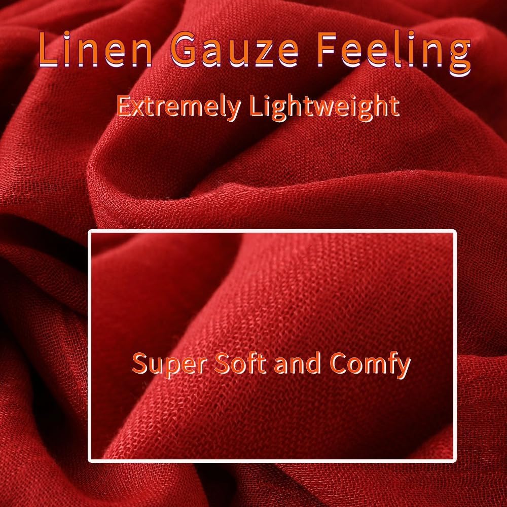 Lightweight Gauze Linen Feelin - Linen Dress Wrap ulasan dan harga